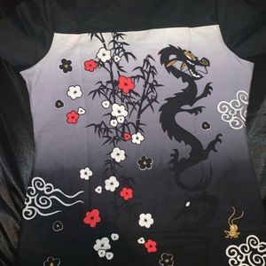 Disney Characters Scrub Top